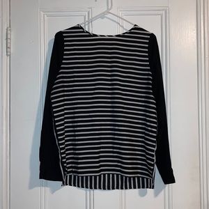 Black and white blouse